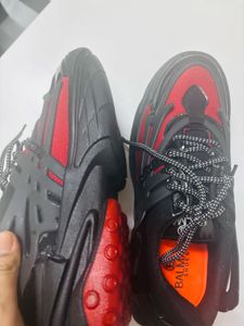 Balmain Red &amp; Black Sneakers