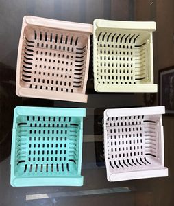 Multipurpose 4pcs plastic sliding fridge storage b