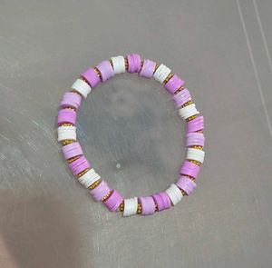 Purple Pink Heart Bracelet