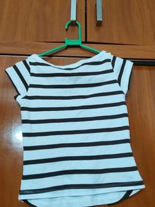 Striped Short Sleeve Top