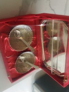 Silver Coated Set With Velvet Box