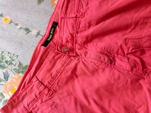 Coral Cargo Pants