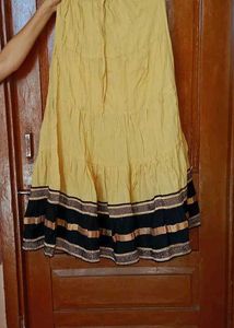Tiered Ethnic Maxi Skirt