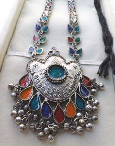 💥Navratri Special💥 Meenakari Oxidised Necklace