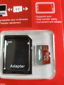 High Speed 32GB Memory Card set of 2 with adaptor