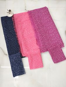 Lace Net Saree (Pack Of 3) SALE !!