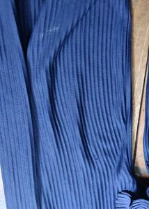 Blue Pleated Palazzo Pants