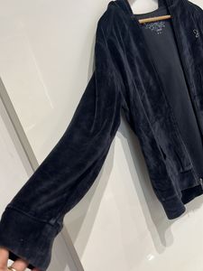 Black Velvet Hooded Tracksuit