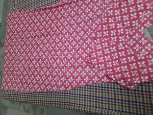 Pink Floral Print Kurta