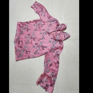 Floral Print Pink Top