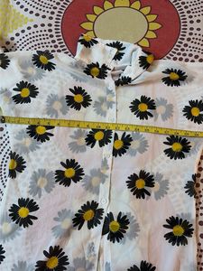 Floral Print Longline Shirt