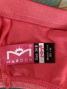 AJIO Hot Pink Sports Bra