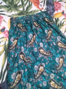 Paisley Print Boho Skirt