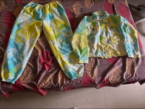 Tie-Dye Denim Jacket and Lower