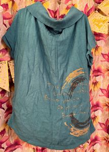 Teal Graphic Top