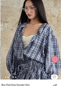 Blue Plaid co-ord set