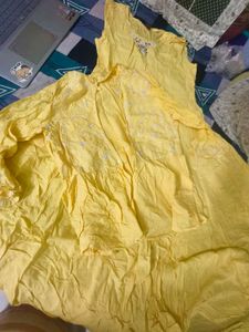 Yellow Embroidered Kurta Set
