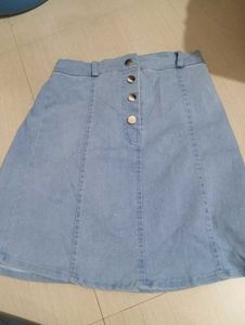 denim Short Skirt