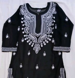 Black Embroidered Kurti