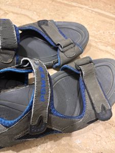 Men's Grey &amp; Blue Sport Sandals