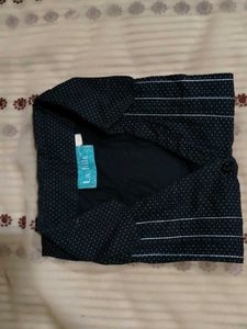 Polka Dotted Snatched Waisted Shirt