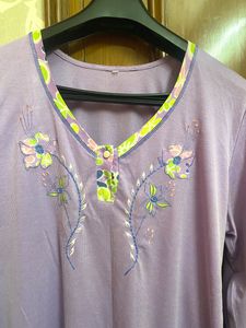 Lilac Colour Night Suit For Women😍 Must Grab It💕