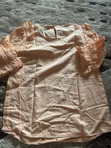 DNMX Embroidered Peachy Pink Top