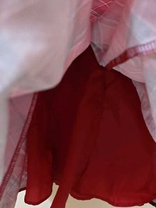 H&amp;M Girls Red Plaid Party Dress