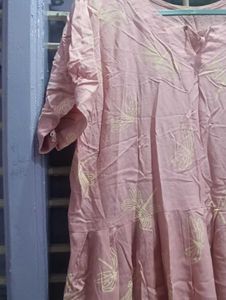 Pink Printed Kurta