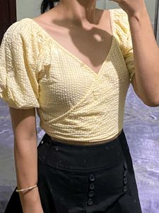 Cute Yellow Crop Top