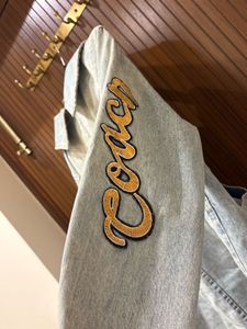 Washed Denim Jacket with Patches