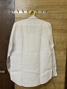 Linen Club White Full Sleeves Shirt