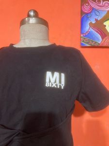 Stylish Black Twist Front Crop Top