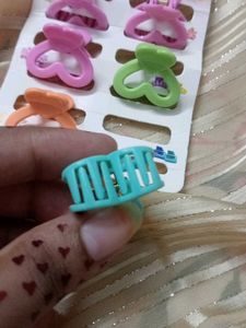 💞🎀Cute Heart Hair Claw Clips Set 6🎀💞