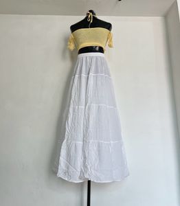 White Tiered skirt