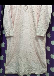 Baby Pink Kurti with Dupatta Set