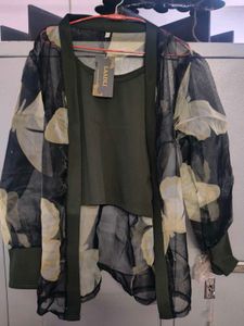 Stylish Olive Green Co-ord Set