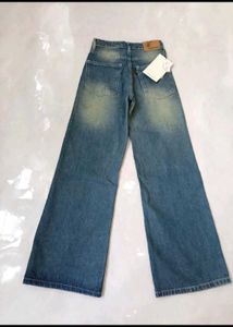 Wide leg Trendy Greenish mud wash denim🥀