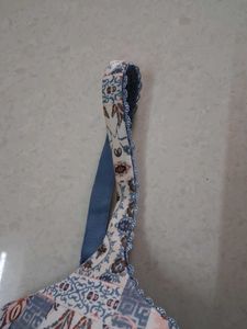 36D Boho Floral Print Bra
