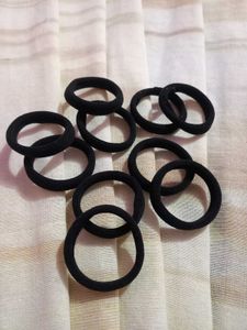 Black Hair Ties (Set)