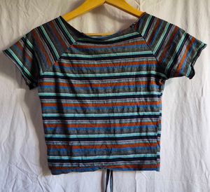 Striped Crop Top