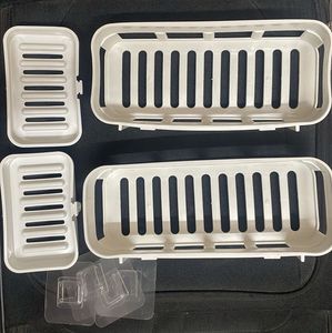 4 piece Wall Mount Bathroom Organizer Set