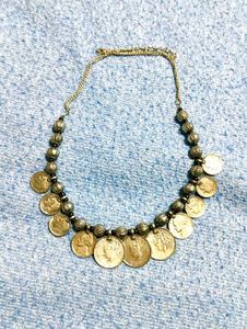 Lovely Unique Ethnic Coin Design Necklace