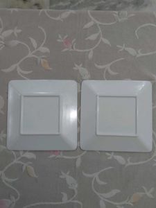 Cute Cherry Print Melmaware Square Plates
