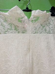 Elegant White Lace Maxi Dress