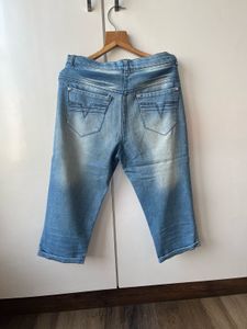 Denim Capri Pants