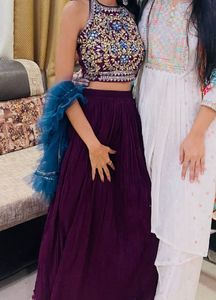 Elegant Purple Lehenga Choli Set