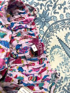 Fun Fish Print Bikini Top