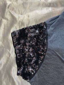 LOV Sequin Sleeved Top