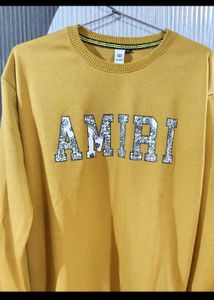 Amiri Yellow Sweatshirt